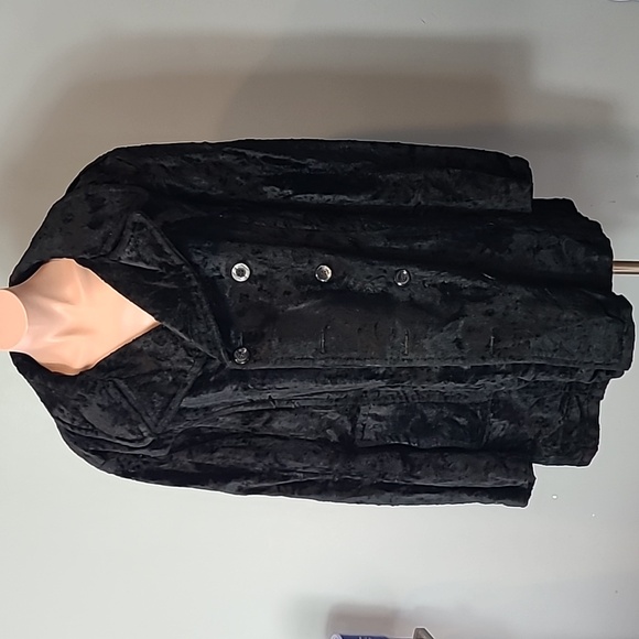 Vintage Black Fur Coat 60s 70s Genuine Retro Mens 1920s Gatsby Winter - Picture 1 of 14